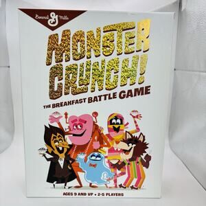 General Mills Monster Crunch! The Breakfast Game Universal Monsters Complete New